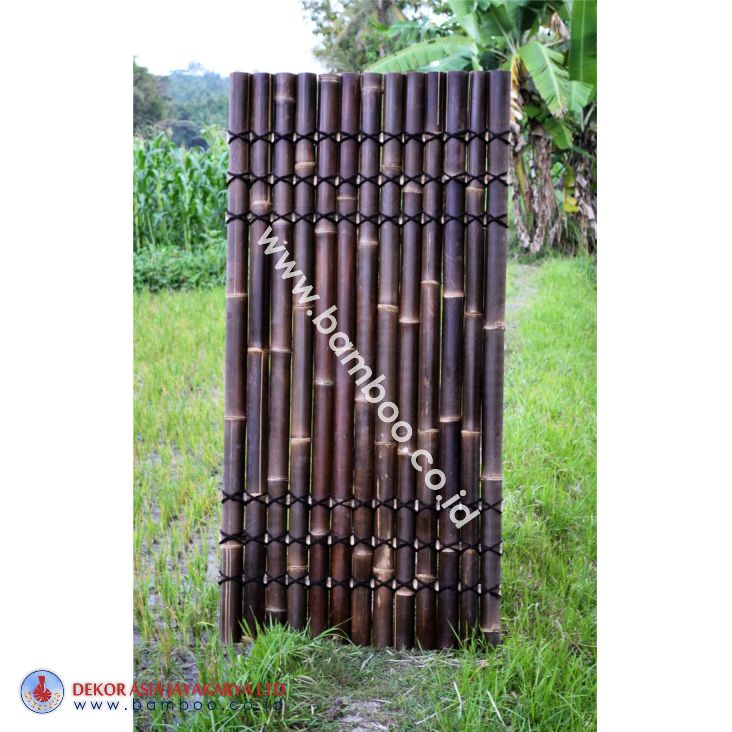 Black Bamboo Half Raft Panel, Bamboo Screen, Bamboo Screens, Bamboo Fence
